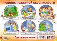 Дем.плакат ПРАВИЛА ПОЖАРНОЙ БЕЗОПАСНОСТИ (Формат А2) - купить в магазине Кассандра, фото, 9785994909812, 