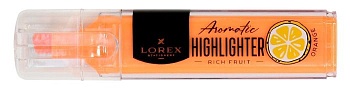 Маркер текстов. ароматизированный LOREX RICH FRUIT 1-3,5 мм оранж. скошенны - купить в магазине Кассандра, фото, 4602723142300, 