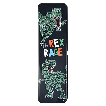 Пенал школьный, T-REX металл - купить в магазине Кассандра, фото, 4606008460851, 