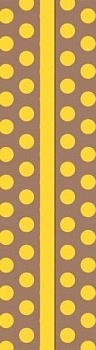 Закладка картон. д/книг ГОРОХ (ЖЕЛТЫЙ) - купить в магазине Кассандра, фото, 4606008351753, 