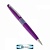 Ручка подарочная шариковая MetallicViolet&EllipseRing 1.0 син.масл.фиолет.корп,в футляре+подар.пакет - купить в магазине Кассандра, фото, 6900017470077, 