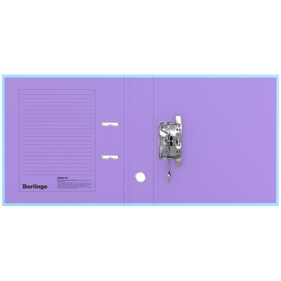 Папка-регистратор Berlingo "Haze", 80мм, матовая ламинированная, голубая- купить в магазине Кассандра, фото, 4670028117262, 