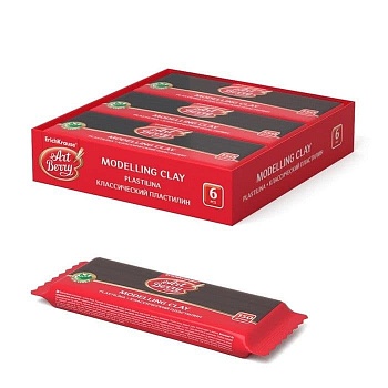 Пластилин " Artberry " 150г черный, индивидуальная упаковка - купить в магазине Кассандра, фото, 4630040831294, 