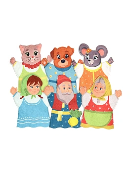 Игры из ковролина.Театр на руку.Репка.1174 - купить в магазине Кассандра, фото, , 
