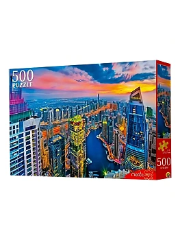 Пазл.500.Небоскребы Дубая 47*33см, картонная упаковка 22,5*32*4,3см - купить в магазине Кассандра, фото, 4670159287162, 