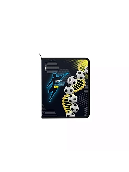 Папка на молнии А5+ " Erich Krause " Sport DNA, пластик 0,55мм, текстура поверхности- п - купить в магазине Кассандра, фото, 4650184611965, 
