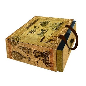 Подарочная коробка MAGIC PACK, 16*16*8 см, "Достопримечательности", прямоугольная - купить в магазине Кассандра, фото, 4630020638790, 