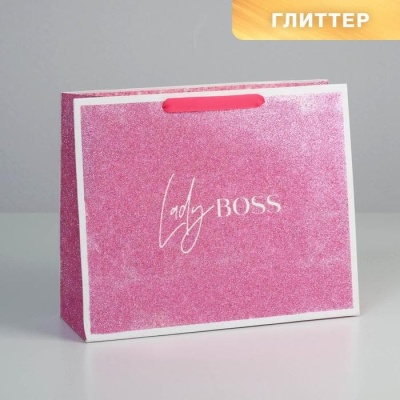 Пакет ламинированный Lady boss, M 32 * 26 * 12 см   5285469- купить в магазине Кассандра, фото, , 