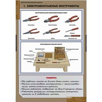 Электротехнические работы.Комп-т табл. - купить в магазине Кассандра, фото, , 