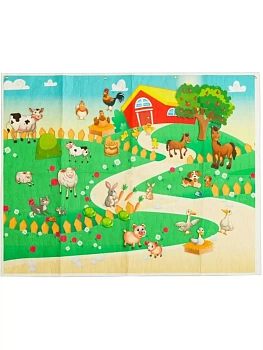 Игры из ковролина.Панно Веселая ферма - купить в магазине Кассандра, фото, , 