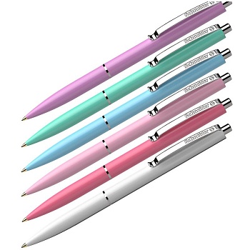 Ручка шариковая автоматическая SCHNEIDER K15  Pastel корпус ассорти, синяя 130840 - купить в магазине Кассандра, фото, 4004675143372, 