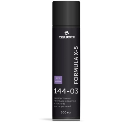 Средство для удаления следов скотча, этикеток, жеват. резинки PRO-BRITE "Formula X-5", 300мл, аэрозол- купить в магазине Кассандра, фото, 4640007973455, 