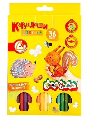 Набор цветн.каранд Каляка-Маляка 36 цв. трехгранные- купить в магазине Кассандра, фото, 4602723144458, 