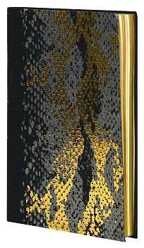 Ежедневник В6 недат. LOREX DIARPTILE 96 л. черн. мягк. обл., без отд., срез золот. - купить в магазине Кассандра, фото, 4602723171966, 