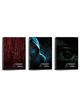 Тетрадь А4 80 л. клетка гребень Schoolformat ХАКИНГ офс. мел. карт., спл. УФ-лак - купить в магазине Кассандра, фото, , 