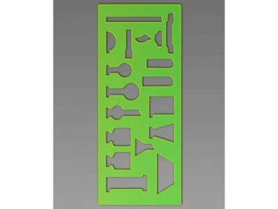 Трафарет "Химика" зеленый ТТ51 СТАММ- купить в магазине Кассандра, фото, 4620000634386, 