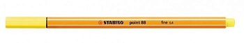РУЧКА КАПИЛЛЯРНАЯ STABILO POINT 88 ЛИМОННО-ЖЕЛТАЯ - купить в магазине Кассандра, фото, 4006381493062, 