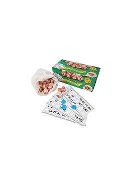 Русское лото в картонной коробке (зеленая кор.) арт.8056 - купить в магазине Кассандра, фото, 4683582540582, 