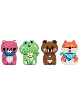 Точилка LOREX KIDS CUTE PETS ассорти, корпус силикон 1 отвер. в дисплее индив.штрих-код - купить в магазине Кассандра, фото, 4602723185048, 