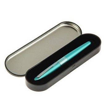 Ручка подарочная шариковая MetallicLight blue &DotsRing 1.0 син.масл,голуб.корп,в футляре+подар.пак - купить в магазине Кассандра, фото, 6900017470084, 
