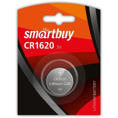 Батарейка Smartbuy CR1620 1шт/бл (SBBL-1620-1B)- купить в магазине Кассандра, фото, 4690626033313, 