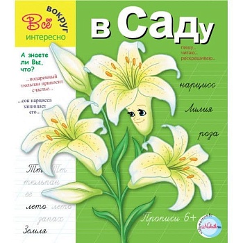 Прописи.В саду 6+. Интересно все вокруг - купить в магазине Кассандра, фото, 9785905984518, 