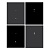 Тетрадь 48л., А5, клетка BG "Monocolor. Black. Concise", soft-touch ламинация, тиснение фольгой - купить в магазине Кассандра, фото, 4690326271206, 