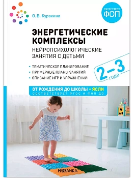 ФГОС.ФОП.Энергетич.комплексы.Нейропсихологич. занятия с детьми. 2-3 года. Методическое пособие. - купить в магазине Кассандра, фото, 9785431542312, 