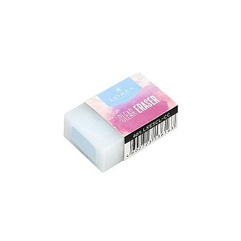 Ластик LOREX CLEAR COTTON CLOUD прямоуг. - купить в магазине Кассандра, фото, 4602723136163, 