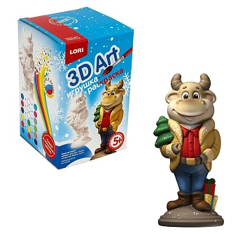 ИГРУШКА-РАСКРАСКА "БЫЧОК" - купить в магазине Кассандра, фото, 4690591048183, 