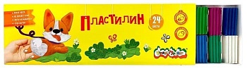 Пластилин 24 цв. Каляка-Маляка 360 г ассорти - купить в магазине Кассандра, фото, 4602723158387, 
