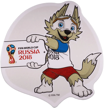 Магнит картон Забивака "Чемпионат" FIFA 2018 - купить в магазине Кассандра, фото, 4602010591859, 