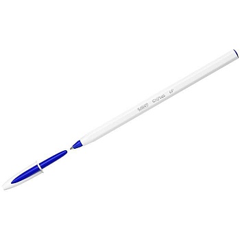 Ручка шариковая BIC Cristal синий, корп.белый, 0, 32 мм, 949879 - купить в магазине Кассандра, фото, 3086123498228, 