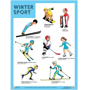 Плакаты (англ). Winter Sport (Зимние виды спорта) - купить в магазине Кассандра, фото, 9785431510076, 